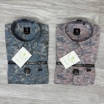 logoff cotton oxford printed shirt