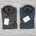 logoff cotton oxford printed shirt