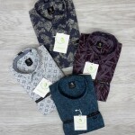 logoff cotton oxford printed shirt