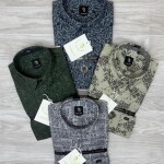 logoff cotton oxford printed shirt