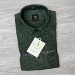 logoff cotton oxford printed shirt