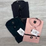 logoff cotton oxford stripes shirt