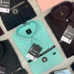 logoff cotton oxford stripes shirt