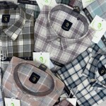 logoff milange checks shirt