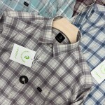 logoff milange checks shirt