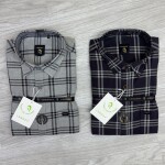 logoff melange checks shirt