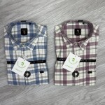 logoff melange checks shirt