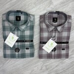 logoff melange checks shirt