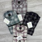 logoff melange checks shirt