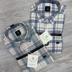 logoff melange checks shirt