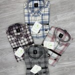 logoff melange checks shirt