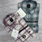 logoff melange checks shirt