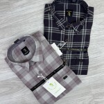 logoff melange checks shirt