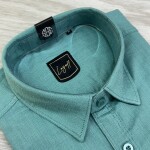 logoff cotton linen dobby shirt