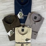 logoff cotton linen dobby shirt