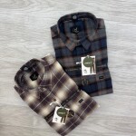 logoff brushing twill checks shirt
