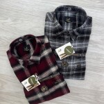 logoff brushing twill checks shirt