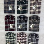 logoff brushing twill checks shirt