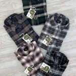 logoff brushing twill checks shirt