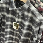 logoff brushing twill checks shirt