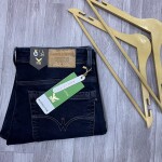 black letter jeans pant