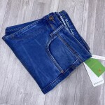 black letter jeans pant