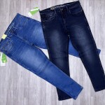 black letter jeans pant