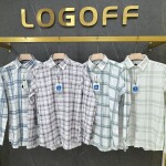 black letter imported print shirt