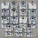 black letter imported print shirt