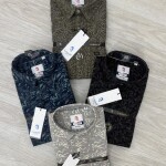 logoff cotton oxford printed shirt