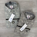 logoff cotton oxford printed shirt