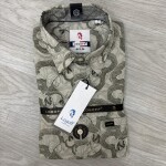 logoff cotton oxford printed shirt