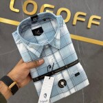 logoff cotton oxford checks shirt