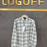 logoff cotton oxford checks shirt