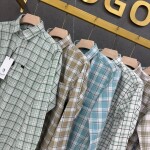 logoff oxford lycra checks shirt