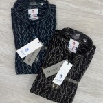 logoff cotton oxford printed shirt