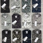 logoff cotton oxford printed shirt