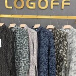 logoff cotton oxford printed shirt