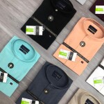 Wood machine Cinese Coller Plain Shirt