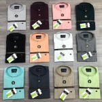 Wood machine Cinese Coller Plain Shirt