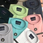 Wood machine Cinese Coller Plain Shirt