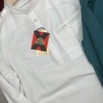 Wood Machine Cotton Lenin Kurtha