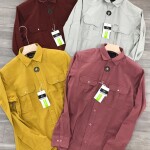 Wood Machine Double Pocket Plain Shirt
