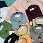 Wood Machine Half Sleeve Linen Shirt