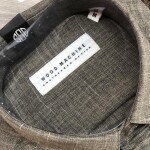 Wood machine Half Sleeve Linen Shirt