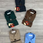 Wood machine Half Sleeve Linen Shirt