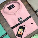 Wordwale Chinese Coller Plain Shirt