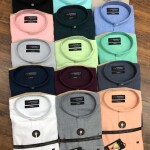 Wordwale Chinese Coller Plain Shirt