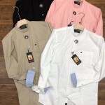 Wordwale Chinese Coller Plain Shirt