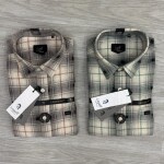 logoff brushing twill checks shirt